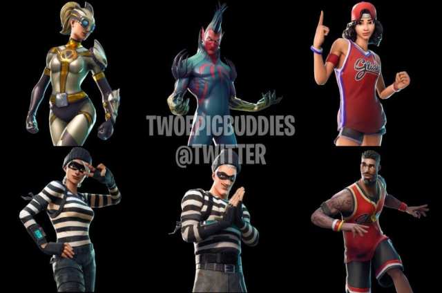 Leaked Fortnite skins from the recent datamine by TwoEpicBuddies