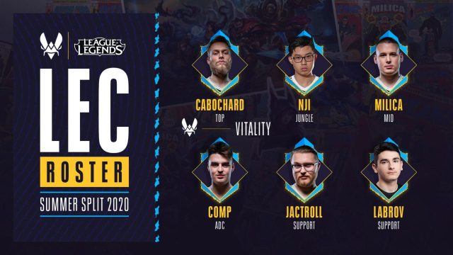 Team Vitality introduces revamped roster for LEC Summer Split league of legends