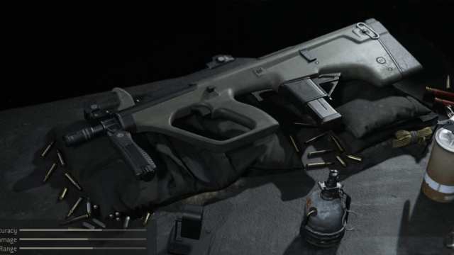 gun model for the MW AUG loadout in Warzone