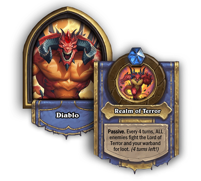 Diablo in Hearthstone Battlegrounds