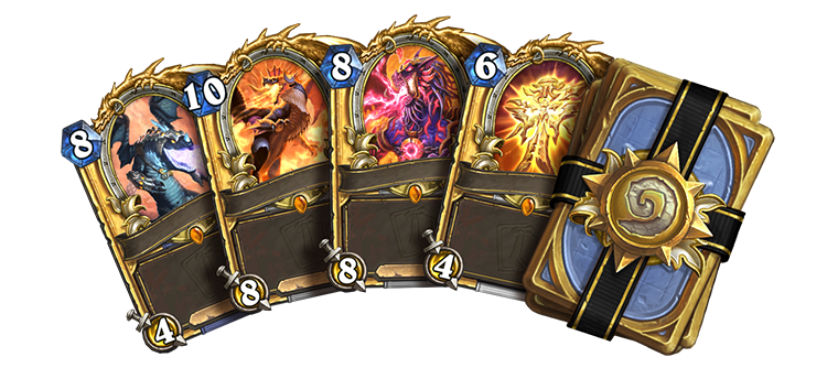 Golden cards from the Onyxia’s Lair Mini-Set