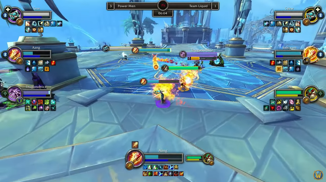 Power Men versus Team Liquid during the World of Warcraft Arena World Championship
