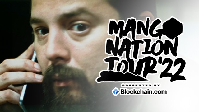 Mang0 with the logo of the C9 Mang0 Nation Tour