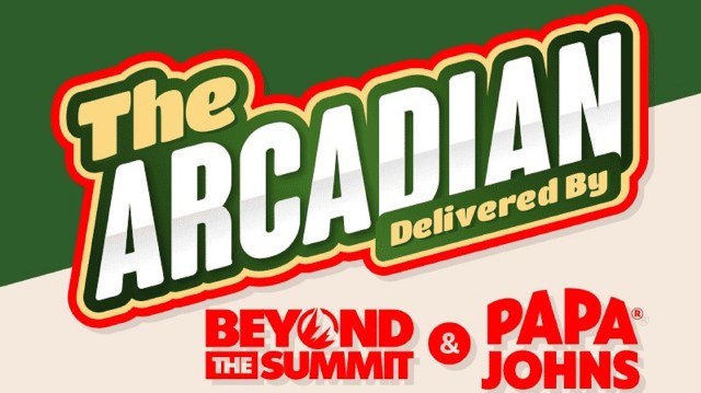 The logo for the Papa Johns Arcadian