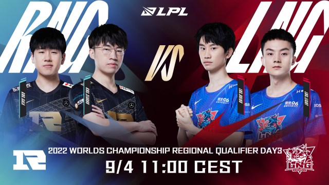 RNG defeat LNG 3-2 at LPL Regionals to qualify for Worlds 2022